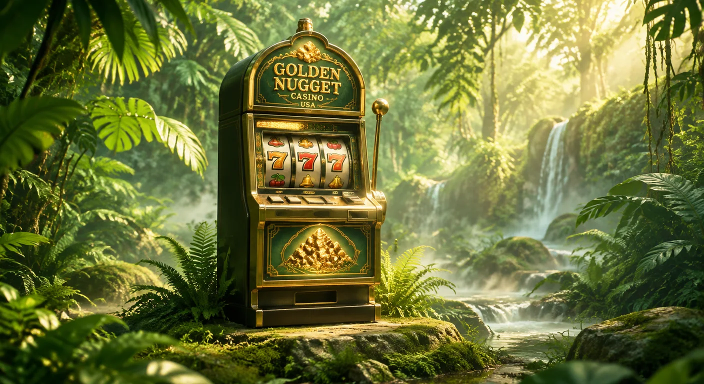 Golden Nugget jungle slot cabinet
